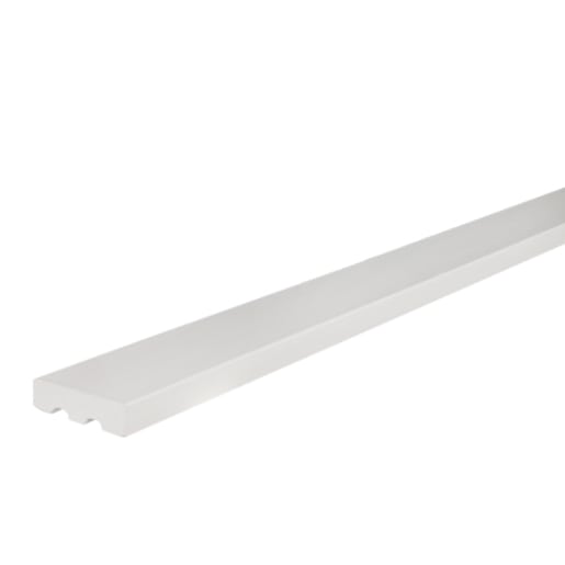 Outdoor Siding Fibre Cement Finishing Moulding 3 1/2 in. x 12 ft. White