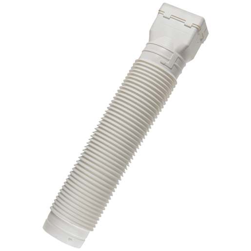Flexible Downspout Extension White 2 ft. to 4 ft.