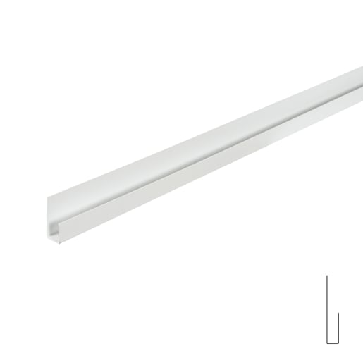 Rib Corrugated Wall Panel «J» Moulding 10 ft. White