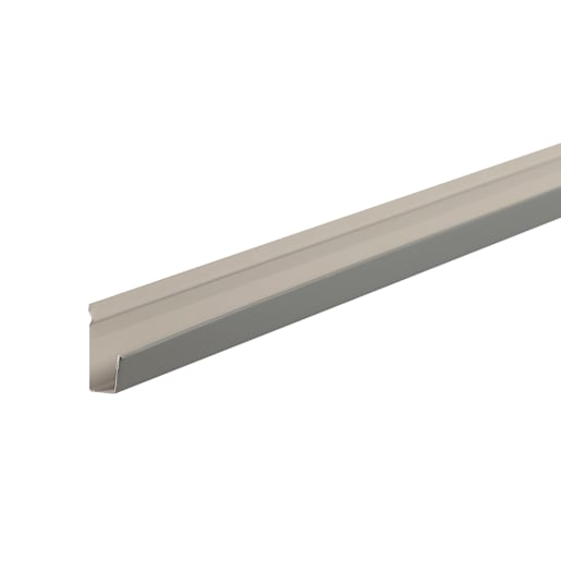 Charcoal Aluminum J Soffit Moulding 1/2 in. x 12 ft.