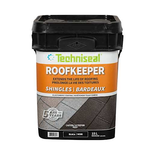 5 Years Black Elastomeric Shingle Coating 15 L