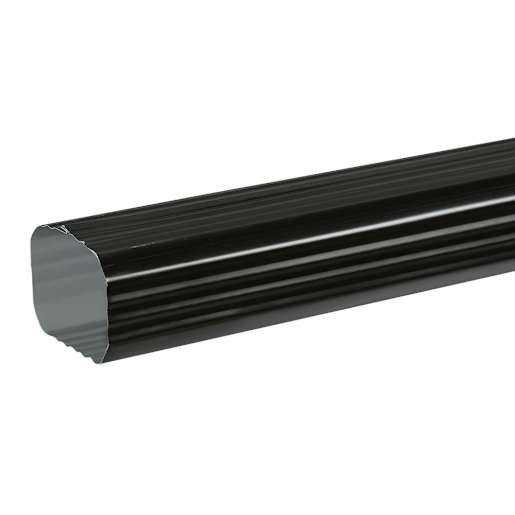 Aluminum Downspout 3 m Black