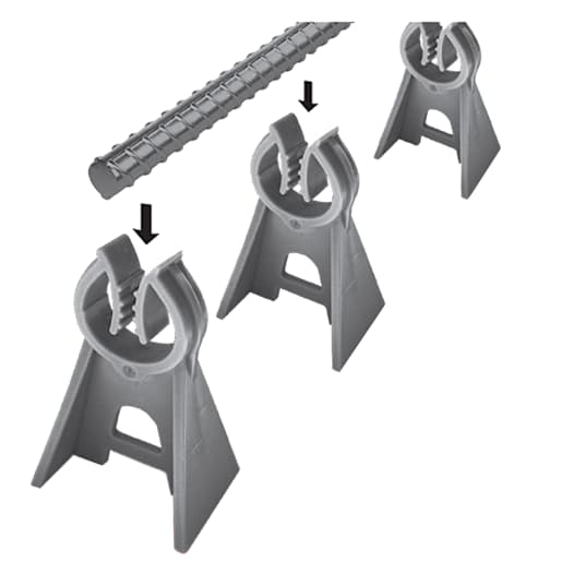 Bases pour acier d'armature Pqt/45 NEKTRA