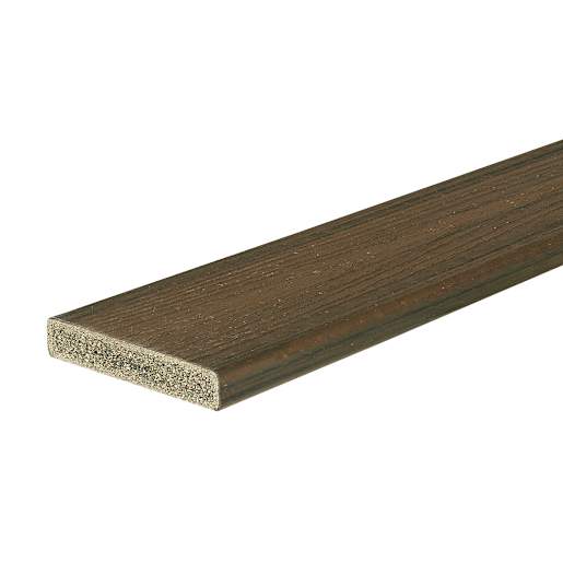Planche de patio composite Trex Transcend carrée Spiced Rum 5 1/2 po x 16 pi
