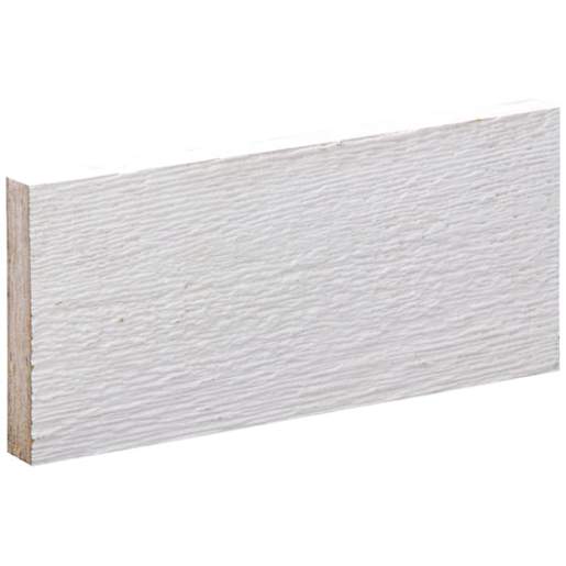 Planche de finition en fibres pour revêtements blanche 6 po x 16 pi