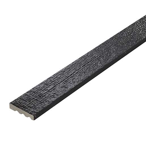 Moulure en fibrociment pour revêtement Expression 4 1/2 po x 12 pi ébène
