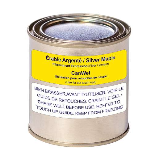 Peinture de retouche de COUPES pour revêtement en fibrociment Expression érable argenté