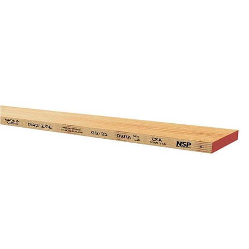 Laminated Scaffold Plank 2 in. x 10 in. x 12 ft.