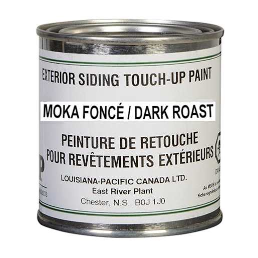 Peinture de retouche pour revêtement extérieur moka foncé 284 ml