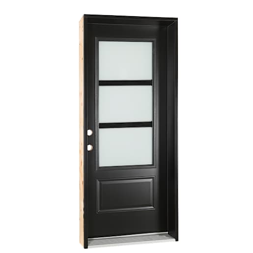 Porte en acier 34 po Acacia droite