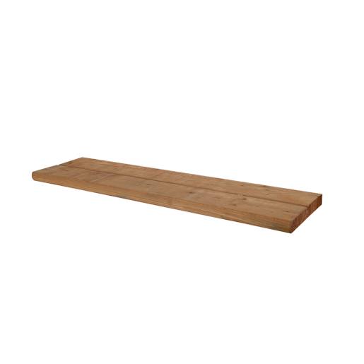 2-Pces Brown Treated Wood Stair Tread 2 in. x 6 in. x 48 in.