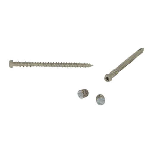 Vis et bouchons pour plancher composite Pro Plug Trex Foggy Wharf 2 3/4 po Pqt/150