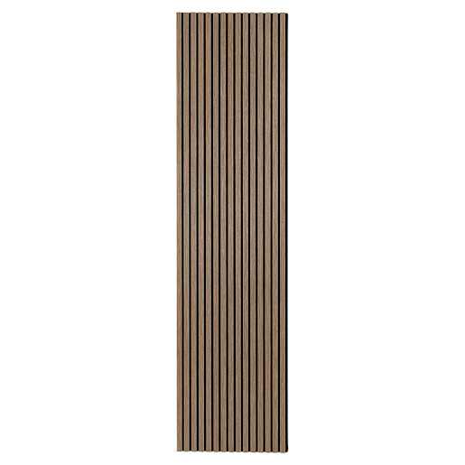 Walnut Finish Grooved Acoustic Wall Panel 23 7/8 in. x 94 1/2 in.