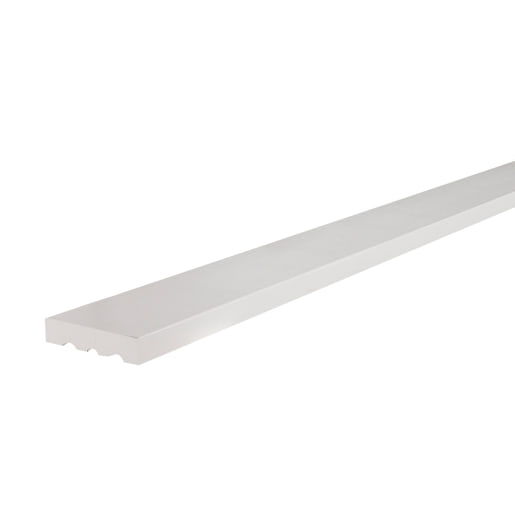 Arctic White Outdoor Siding Fibre Cement Finishing Moulding 2 1/2 in. x 12 ft.