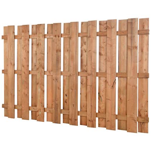 Clôture en bois traité brun carrée 5 pi x 8 pi