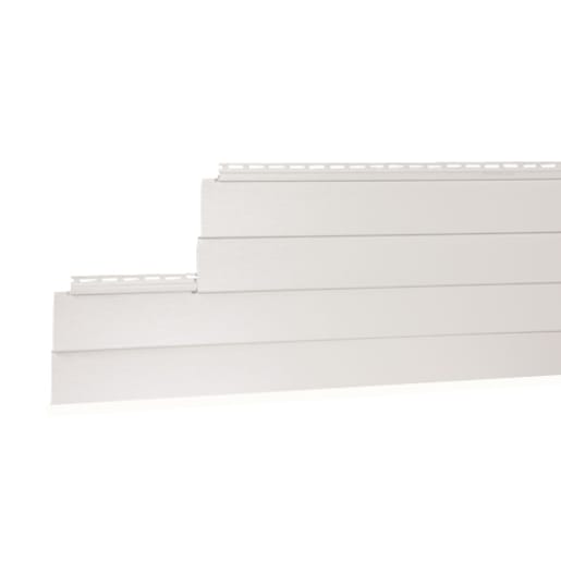 Revêtement de vinyle double 4 blanc 8 po x 12 pi 6 po