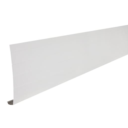 White Aluminum Fascia 12 in. x 10 ft.