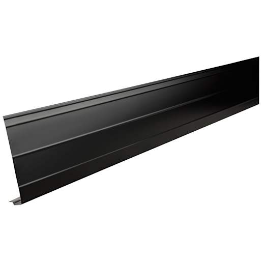 Black Aluminum Fascia 8 in. x 10 ft.
