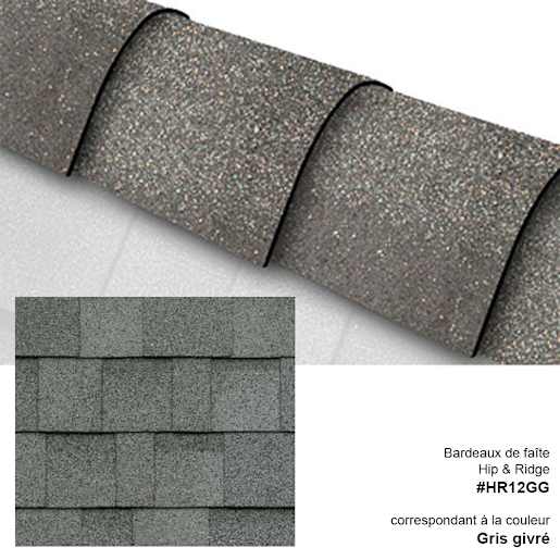Hip & Ridge Cap Shingles Frostone Grey & Dual Grey