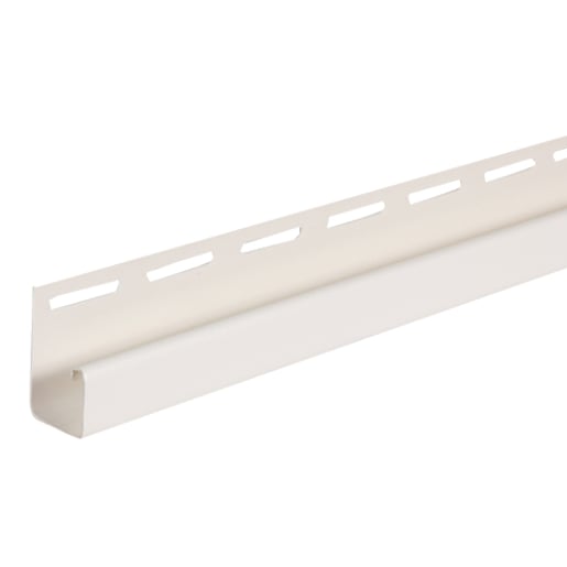 White Vinyl J Moulding 5/8 in. x 12 ft. 6 in.