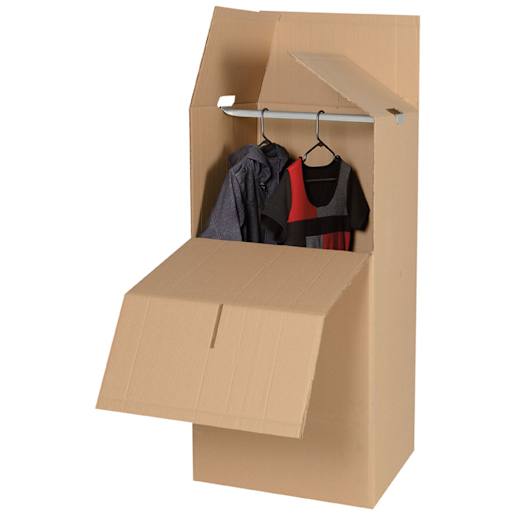 Boîte/garde-robe en carton 23 po x 47 po