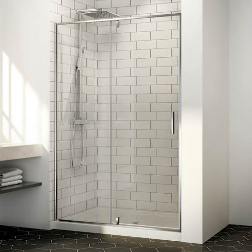 TASSILI SUPRA Labrador Alcove Shower Chrome Finish Trims 48 in. x 32in.