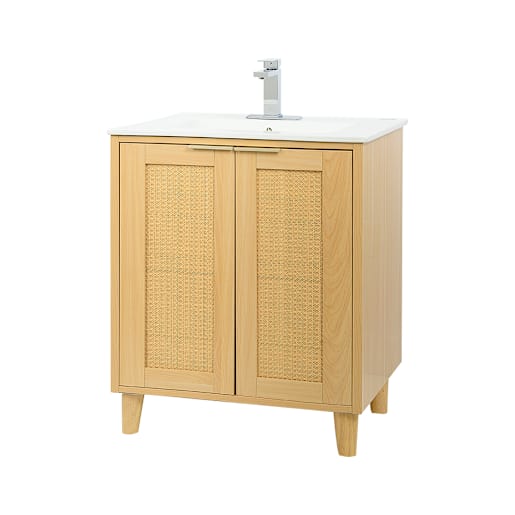 Meuble-lavabo Beatrice fini naturel 29 1/2 po TASSILI