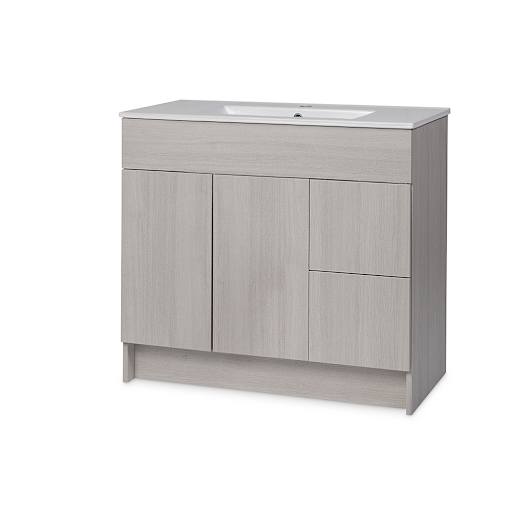 Meuble-lavabo Amelia gris 36 po