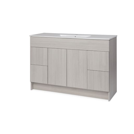 Meuble-lavabo Amelia gris 48 po