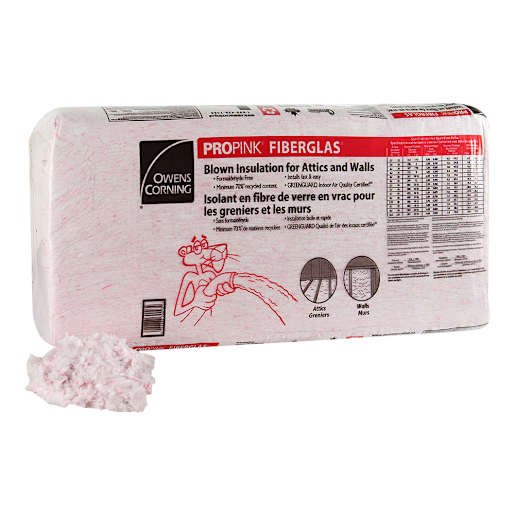 Isolant à souffler en fibre de verre Propink 33,1 lb OWENS CORNING