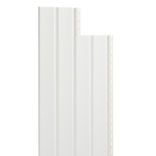 White Vertical Agri-Panel Vinyl Siding 8 in. x 10 ft.