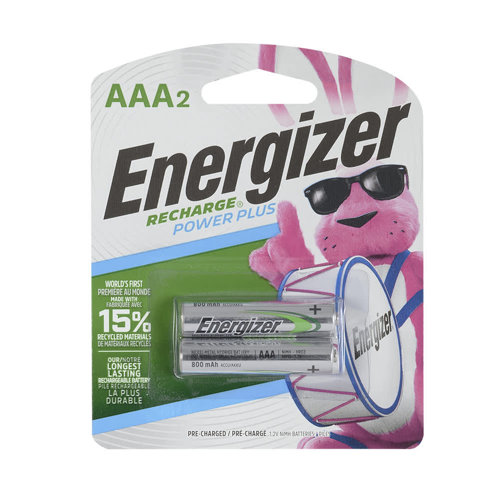 Energizer Rechargeable AAA Batteries Pkg/2
