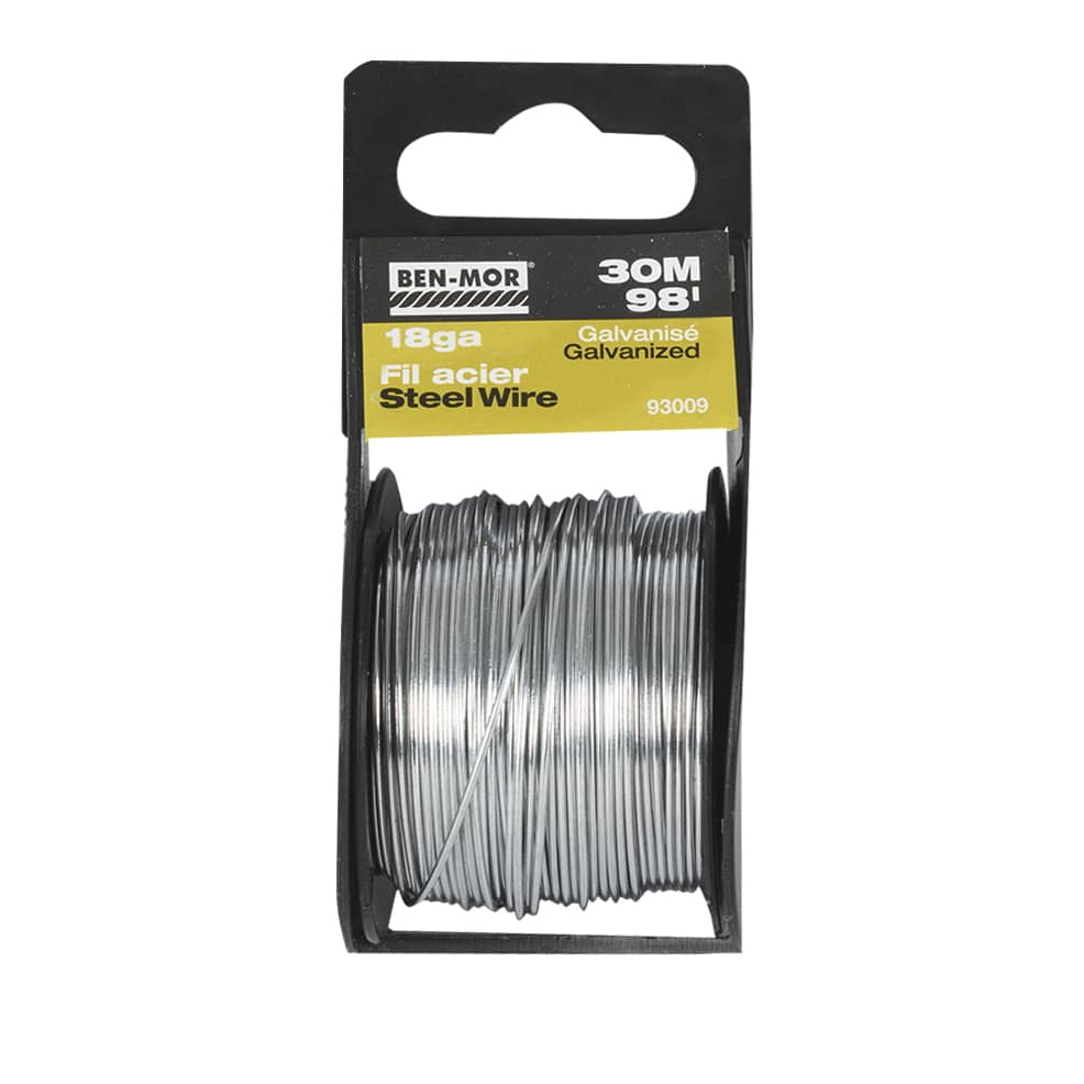 Galvanized Steel Wire n° 18 x 98 ft.