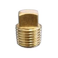 Bouchon mâle laiton tête carrée 1/4 po