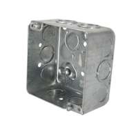 Square electrical box 4 in steel
