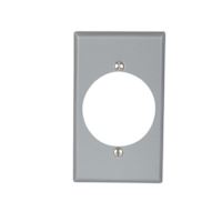 Single outlet cover plate steel