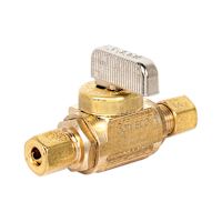 Robinet droit en laiton 5/8 po OD x 1/4 po OD compression DAHL