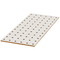 Perforated hardboard panel