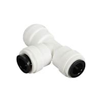 Raccord en Té pour tuyau de vinyle Quick-Connect 1/4 po O.D. x 1/4 po O.D.