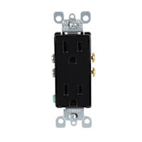 15A Decora outlet black