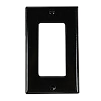 Decora simple cover plate black