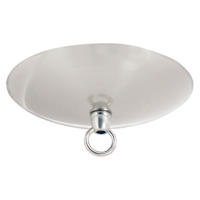 Couvercle de luminaire 5 po nickel satin