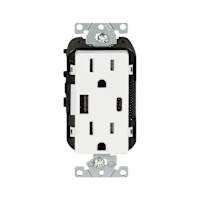 Prise de courant 15 A avec ports USB