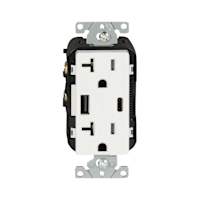 Prise de courant 20 A Decora + 2 USB