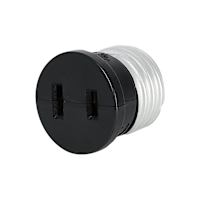 Lamp socket to plug adapter 15 A