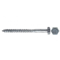 Tire-fond galvanisé 3/8 po x 5 po