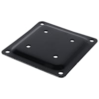 Plaque d'assise pour patio 4x4 noire