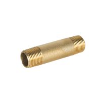 Mamelon en laiton 3/4 po x 2 po