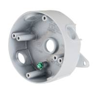 Round electrical box outdoor 1 1/2 in aluminum