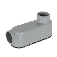 Raccord de déviation type LB conduit PVC 3/4 po